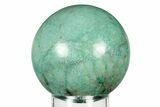 Polished Malachite & Chrysocolla Sphere - Peru #252670-1